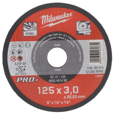 SCS 41 PRO+ Milwaukee Kapskiva 125x3 mm Nyhet